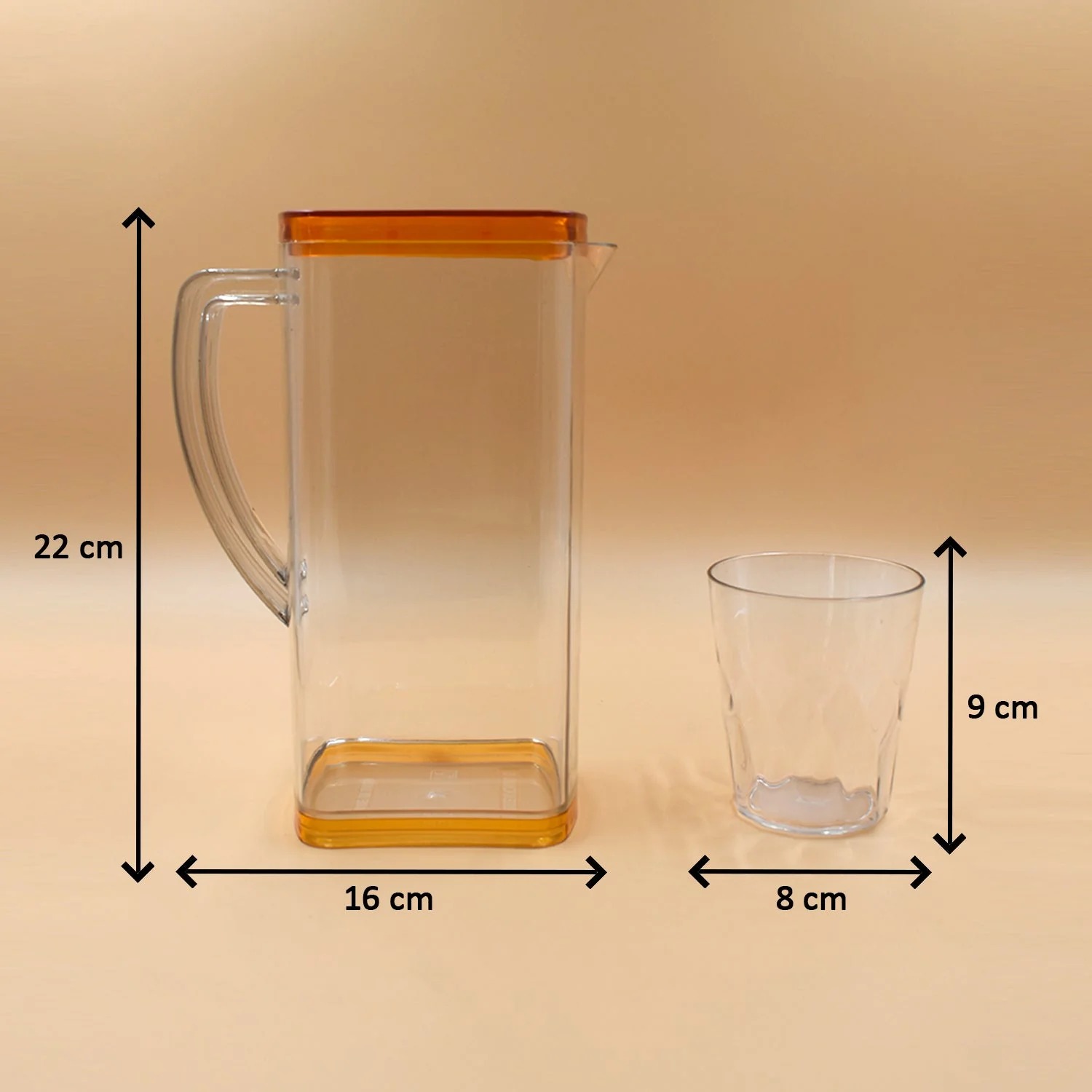 Resistant Glass Jug for Juice, Milk, Cold or Hot Beverages (plastic) - Image 5